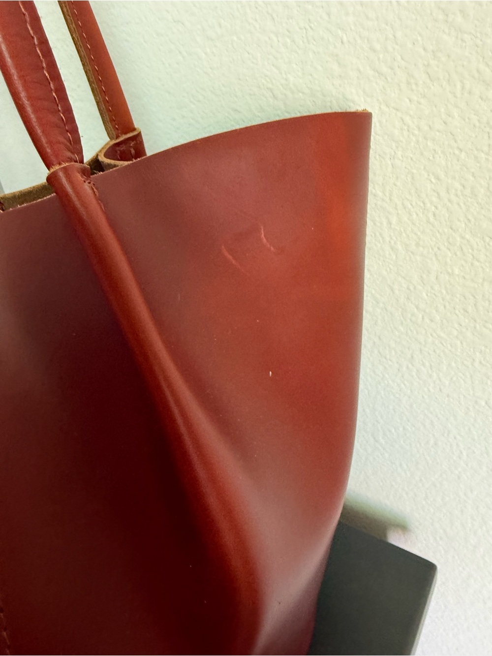 Portland Leather Devan Bucket Tote Large Madrone + Organizer NWOT - Picture 5 of 8
